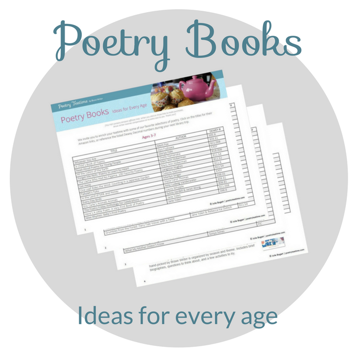 Poetry Teatime Book List 
